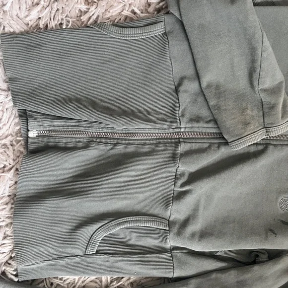 Vintage Diesel Khaki Green Logo zip Jacket - Picture 2 of 5